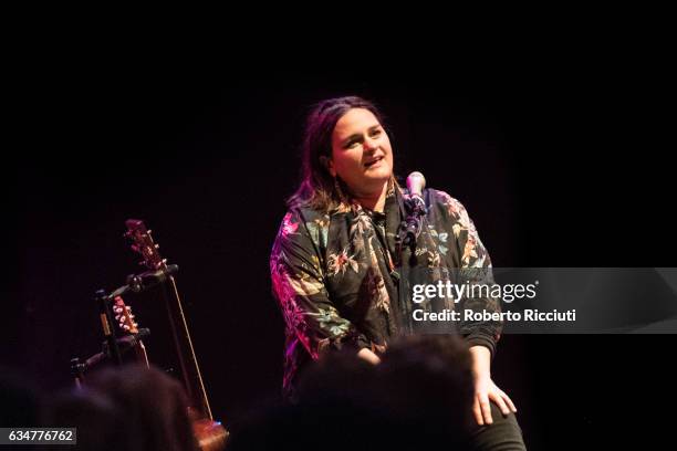 Madeleine Peyroux performs on stage at The Queen's Hall on February 11, 2017 in Edinburgh, United Kingdom.