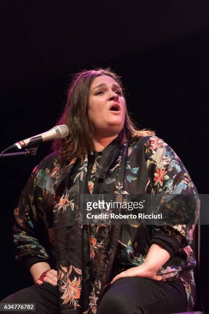 Madeleine Peyroux performs on stage at The Queen's Hall on February 11, 2017 in Edinburgh, United Kingdom.