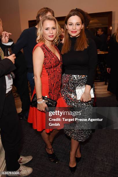 Nova Meierhenrich and Mina Tander attend the Medienboard Berlin-Brandenburg Reception during the 67th Berlinale International Film Festival Berlin at...