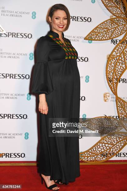 MyAnna Buring attends the BAFTA nominees party hosted by Nespresso at Kensington Palace on February 11, 2017 in London, England.
