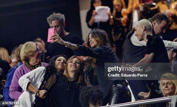 Romina Belluscio attends the Isabel Pantoja concert during the 'Hasta que se apague el sol' tour at WiZink Center on February 11, 2017 in Madrid,...