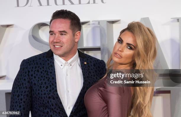 Katie Price and Kieran Hayler attend the "Fifty Shades Darker" - UK Premiere on February 9, 2017 in London, United Kingdom.