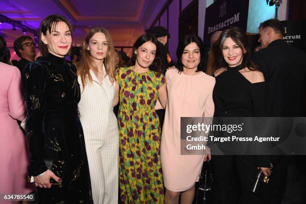 Christiane Paul, Lilith Stangenberg, Nicolette Krebitz, Jasmin Tabatabai and Iris Berben attend the Medienboard Berlin-Brandenburg Reception during...