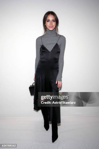 Arielle Charnas attends the Jonathan Simkhai collection during, New York Fashion Week: The Shows at Gallery 1, Skylight Clarkson Sq on February 11,...