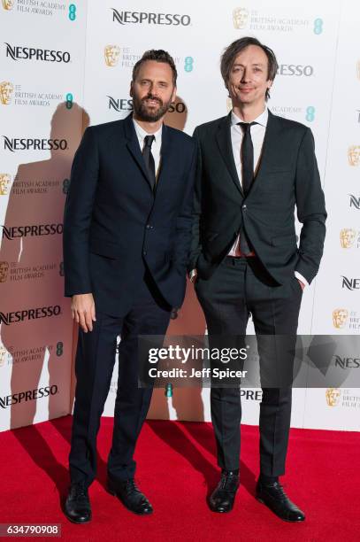 Dustin O'Halloran attends the BAFTA nominees party at Kensington Palace on February 11, 2017 in London, United Kingdom.