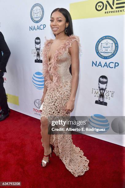 Hip-hop artist Lil Mama attends the 48th NAACP Image Awards at Pasadena Civic Auditorium on February 11, 2017 in Pasadena, California.