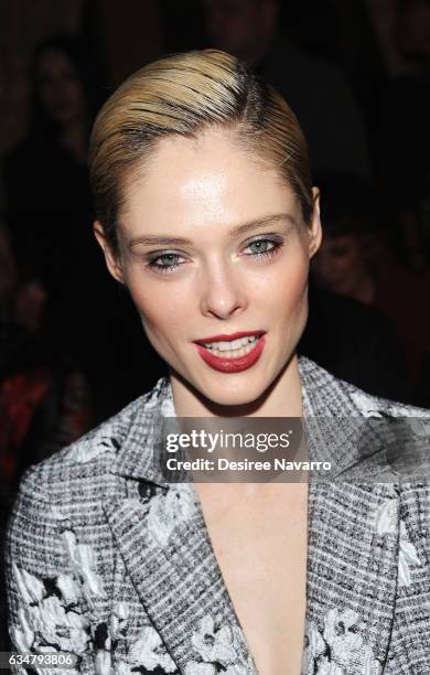 Coco Rocha attends the Christian Siriano show during New York Fashion Week: The Shows at The Plaza Hotel on February 11, 2017 in New York City.