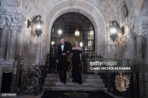 President Donald Trump's daughter Ivanka Trump and her husband Jared Kushner, White House senior adviser, depart Trump's Mar-a-Lago resort in Palm...