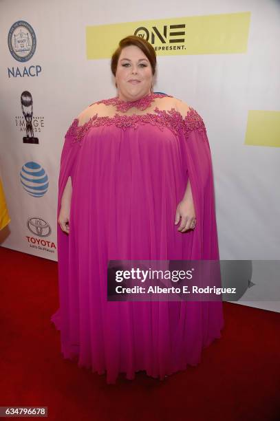 Actress Chrissy Metz attends the 48th NAACP Image Awards at Pasadena Civic Auditorium on February 11, 2017 in Pasadena, California.