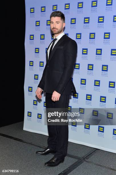 Hairstylist Kyle Krieger attends the 2017 Human Rights Campaign Greater New York Gala at Waldorf Astoria Hotel on February 11, 2017 in New York City.