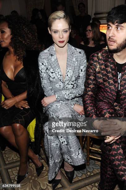 Coco Rocha attends the Christian Siriano show during, New York Fashion Week: The Shows at The Plaza Hotel on February 11, 2017 in New York City.