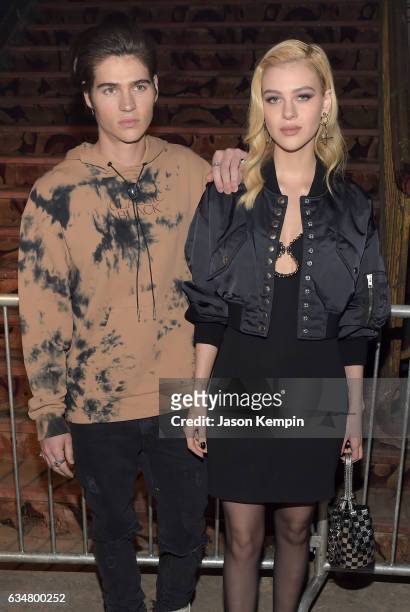 Will Peltz and Nicola Peltz attends the Alexander Wang February 2017 fashion show during New York Fashion Week on February 11, 2017 in New York City.