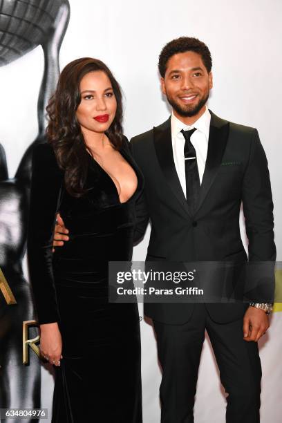 Actress Jurnee Smollett-Bell and Josiah Bell attend the 48th NAACP Image Awards at Pasadena Civic Auditorium on February 11, 2017 in Pasadena,...