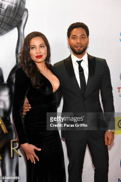 Actress Jurnee Smollett-Bell and Josiah Bell attend the 48th NAACP Image Awards at Pasadena Civic Auditorium on February 11, 2017 in Pasadena,...