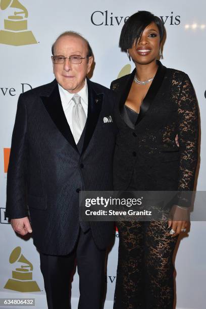 Singer Jennifer Hudson and record producer Clive Davis attend Pre-GRAMMY Gala and Salute to Industry Icons Honoring Debra Lee at The Beverly Hilton...