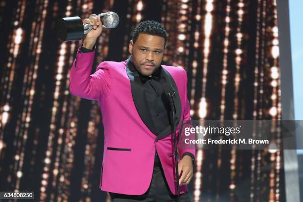 Host Anthony Anderson onstage at the 48th NAACP Image Awards at Pasadena Civic Auditorium on February 11, 2017 in Pasadena, California.