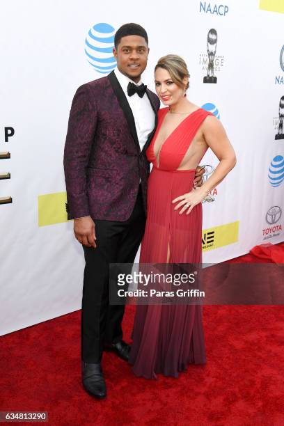 Actor Pooch Hall and Linda Hall attends the 48th NAACP Image Awards at Pasadena Civic Auditorium on February 11, 2017 in Pasadena, California.