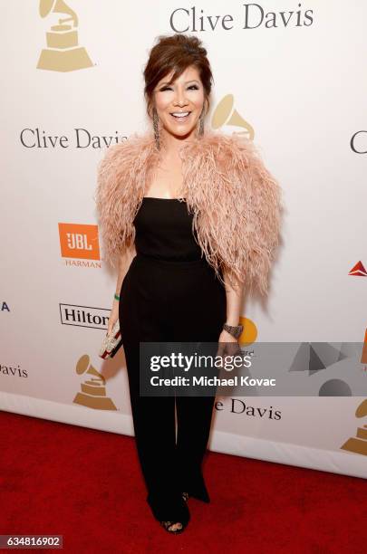 Personality Julie Chen attends Pre-GRAMMY Gala and Salute to Industry Icons Honoring Debra Lee at The Beverly Hilton on February 11, 2017 in Los...