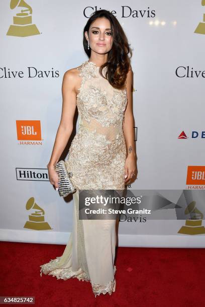 Recording artist Caroline D'Amore attends Pre-GRAMMY Gala and Salute to Industry Icons Honoring Debra Lee at The Beverly Hilton on February 11, 2017...