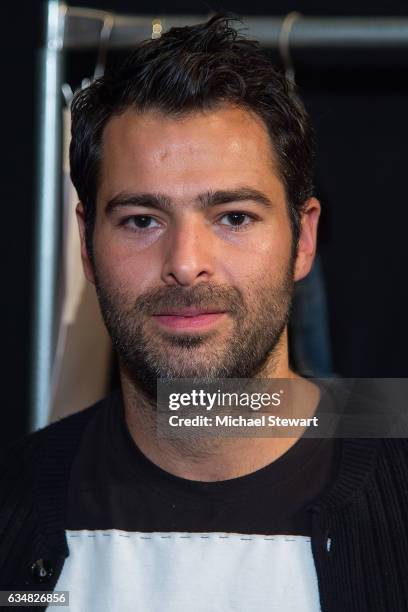 Designer Jonathan Simkhai attend the Jonathan Simkhai fashion show during February 2017 New York Fashion Week: The Shows at Gallery 1, Skylight...