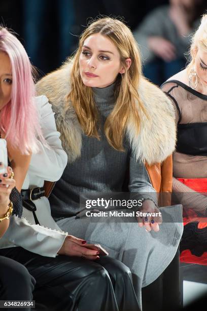 Olivia Palermo attends the Jonathan Simkhai fashion show during February 2017 New York Fashion Week: The Shows at Gallery 1, Skylight Clarkson Sq on...