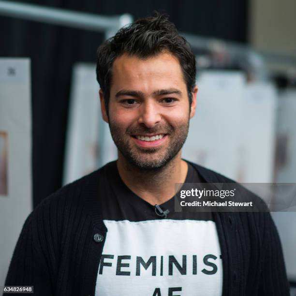 Designer Jonathan Simkhai attend the Jonathan Simkhai fashion show during February 2017 New York Fashion Week: The Shows at Gallery 1, Skylight...