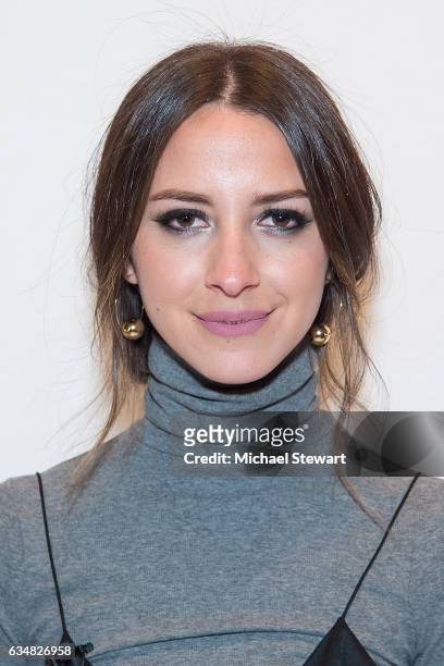 Arielle Charnas attends the Jonathan Simkhai fashion show during February 2017 New York Fashion Week: The Shows at Gallery 1, Skylight Clarkson Sq on...