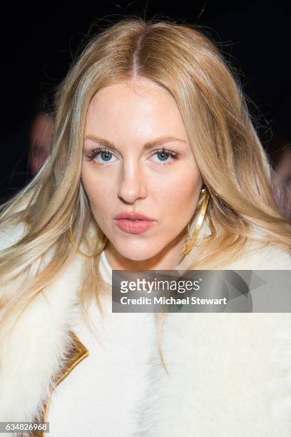 Shea Marie attends the Jonathan Simkhai fashion show during February 2017 New York Fashion Week: The Shows at Gallery 1, Skylight Clarkson Sq on...