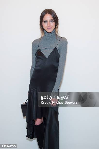 Arielle Charnas attends the Jonathan Simkhai fashion show during February 2017 New York Fashion Week: The Shows at Gallery 1, Skylight Clarkson Sq on...