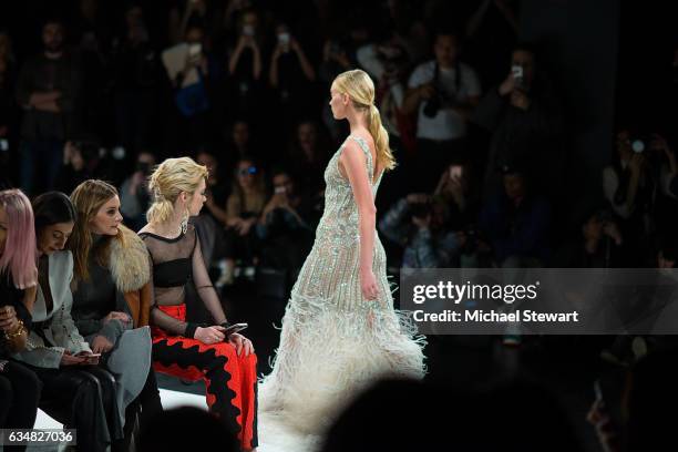 Model Elsa Hosk attend the Jonathan Simkhai fashion show during February 2017 New York Fashion Week: The Shows at Gallery 1, Skylight Clarkson Sq on...