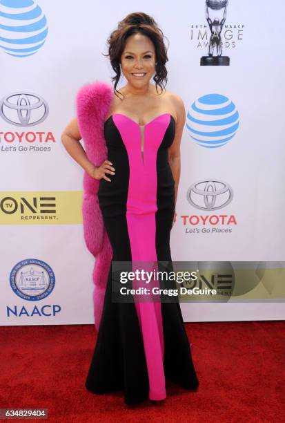 Actress Lynn Whitfield arrives at the 48th NAACP Image Awards at Pasadena Civic Auditorium on February 11, 2017 in Pasadena, California.