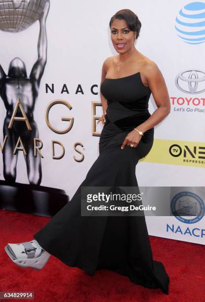 Omarosa Manigault arrives at the 48th NAACP Image Awards at Pasadena Civic Auditorium on February 11, 2017 in Pasadena, California.