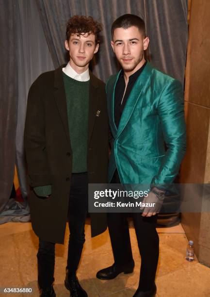 Singer Nick Jonas attends Pre-GRAMMY Gala and Salute to Industry Icons Honoring Debra Lee at The Beverly Hilton on February 11, 2017 in Los Angeles,...