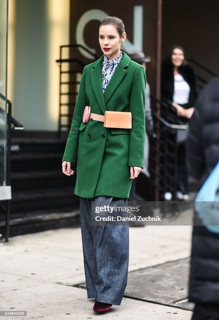 Street Style - New York Fashion Week February 2017 - Day 3