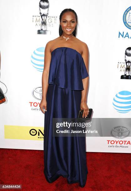 Tika Sumpter attends the 48th NAACP Image Awards at Pasadena Civic Auditorium on February 11, 2017 in Pasadena, California.