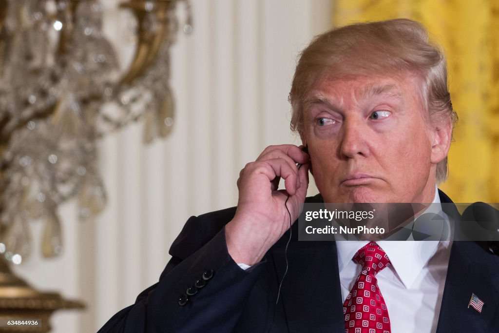 President Trump Holds Joint Press Conference With Japanese PM Shinzo Abe