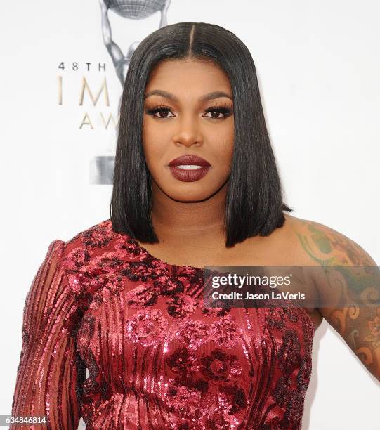 Actress Ta'Rhonda Jones attends the 48th NAACP Image Awards at Pasadena Civic Auditorium on February 11, 2017 in Pasadena, California.