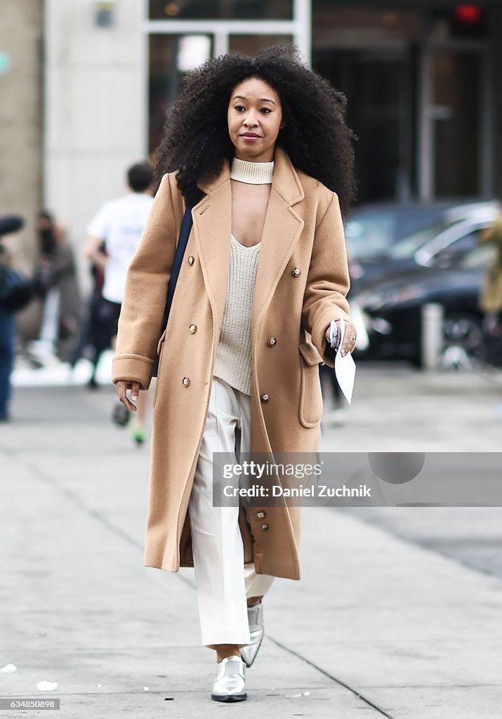 Street Style - New York Fashion Week February 2017 - Day 3