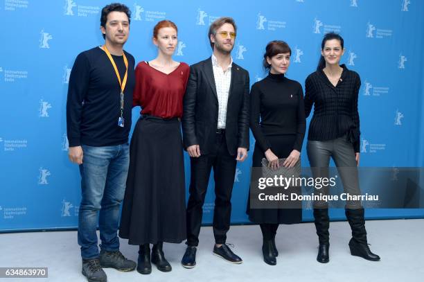 Producer Emre Oskay, Co-producer Armagan Lale, actor Ozgur Cevik, actress Algi Eke and director Ceylan Ozgun Ozcelik attend the 'Inflame' photo call...