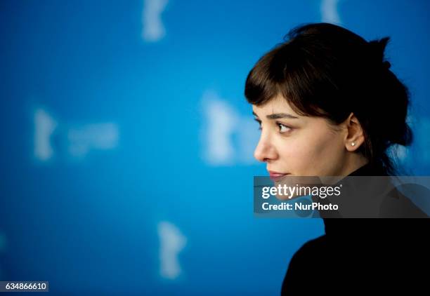 Actress Algi Eke attends the 'Inflame' photo call during the 67th Berlinale International Film Festival Berlin at Grand Hyatt Hotel on February 12,...