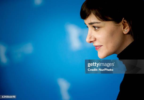 Actress Algi Eke attends the 'Inflame' photo call during the 67th Berlinale International Film Festival Berlin at Grand Hyatt Hotel on February 12,...