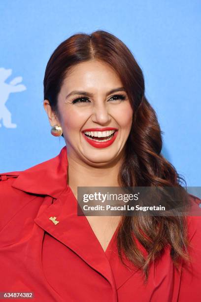 Actress Huma Qureshi attends the 'Viceroy's House' photo call during the 67th Berlinale International Film Festival Berlin at Grand Hyatt Hotel on...