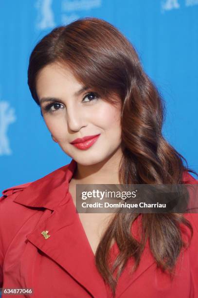 Actress Huma Qureshi attends the 'Viceroy's House' photo call during the 67th Berlinale International Film Festival Berlin at Grand Hyatt Hotel on...