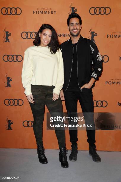 Sami Slimani and Lamiya Slimani the Audi Berlinale Brunch during the 67th Berlinale International Film Festival on February 12, 2017 in Berlin,...