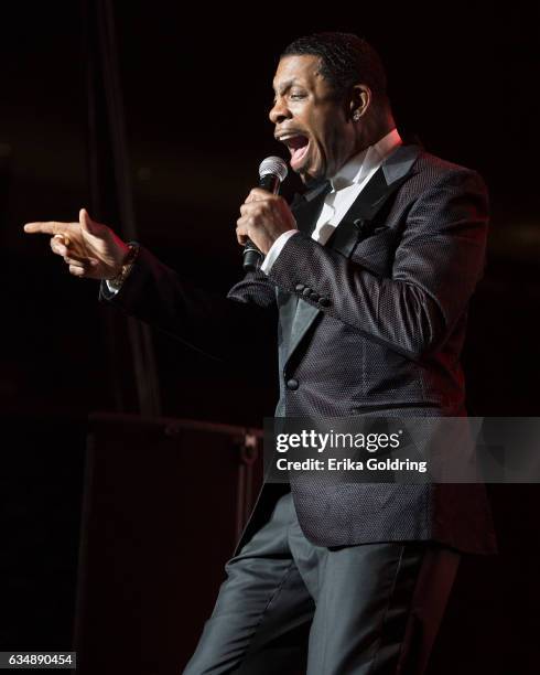 Keith Sweat performs at UNO Lakefront Arena on February 11, 2017 in New Orleans, Louisiana.