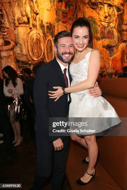 Jochen Schropp and Paula Schramm during the BUNTE & BMW Festival Night 2017 during the 67th Berlinale International Film Festival Berlin at...