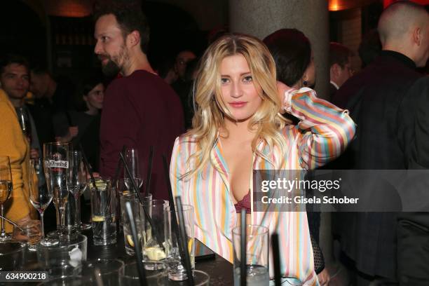 Luna Schweiger, daughter of Til Schweiger, in undone-look during the BUNTE & BMW Festival Night 2017 during the 67th Berlinale International Film...