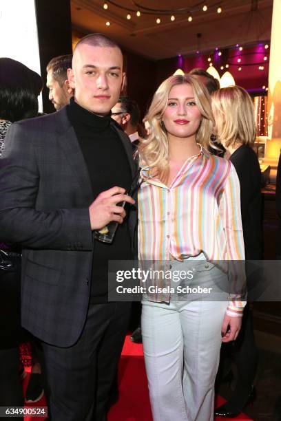 Luna Schweiger, daughter of Til Schweiger and Marvin Balletshofer during the BUNTE & BMW Festival Night 2017 during the 67th Berlinale International...