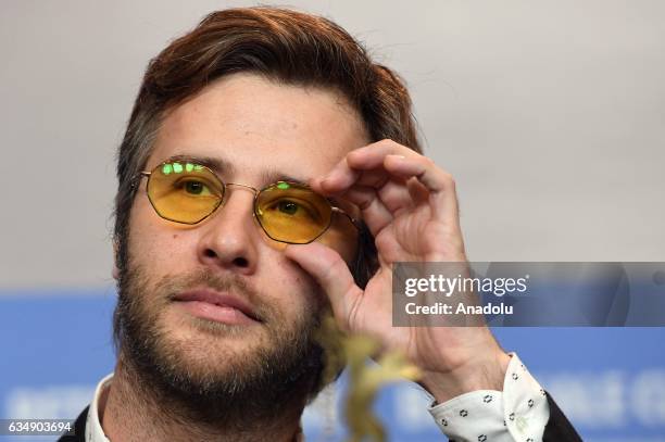 Actor Ozgur Cevik attends the photocall of "Kaygi / Inflame" during the 67th Berlinale International Film Festival Berlin at Grand Hyatt Hotel in...