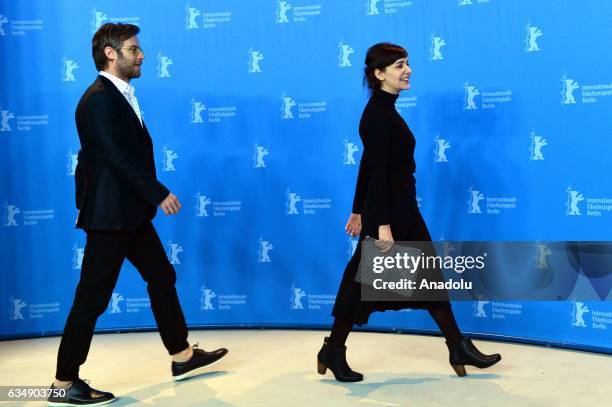 Actors Algi Eke and Ozgur Cevik attend the photocall of "Kaygi / Inflame" during the 67th Berlinale International Film Festival Berlin at Grand Hyatt...